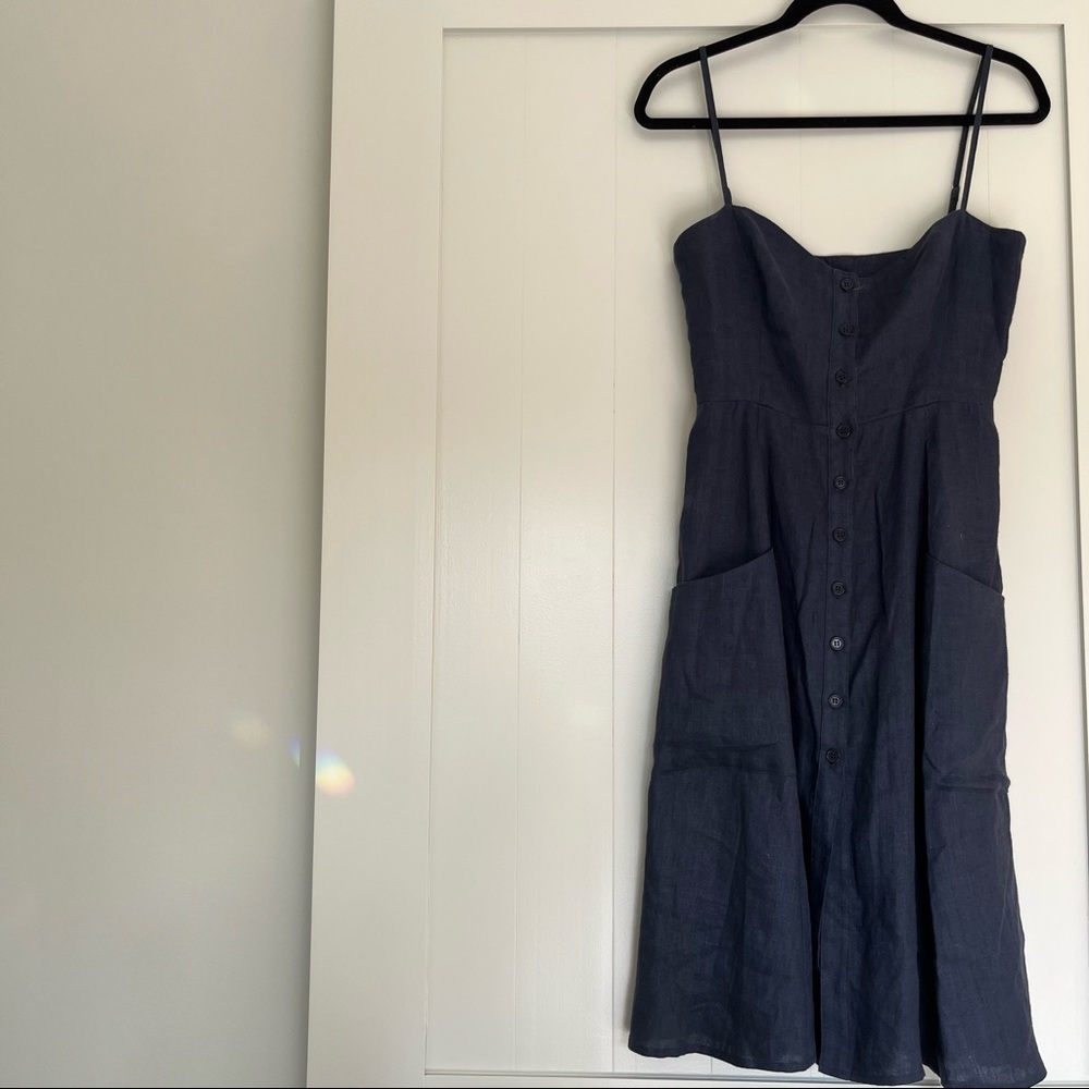 Reformation navy dress